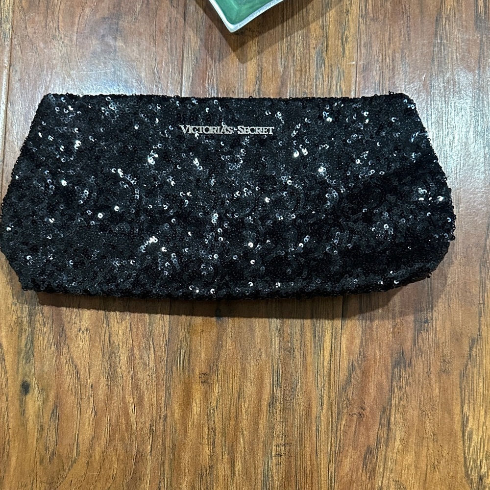 Victoria's Secret Sparkling Black Sequin Wristlet